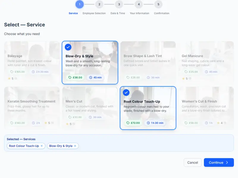 Multi-Service Booking